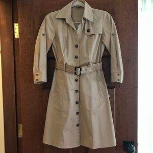 Ann Taylor Khaki Shirt Dress